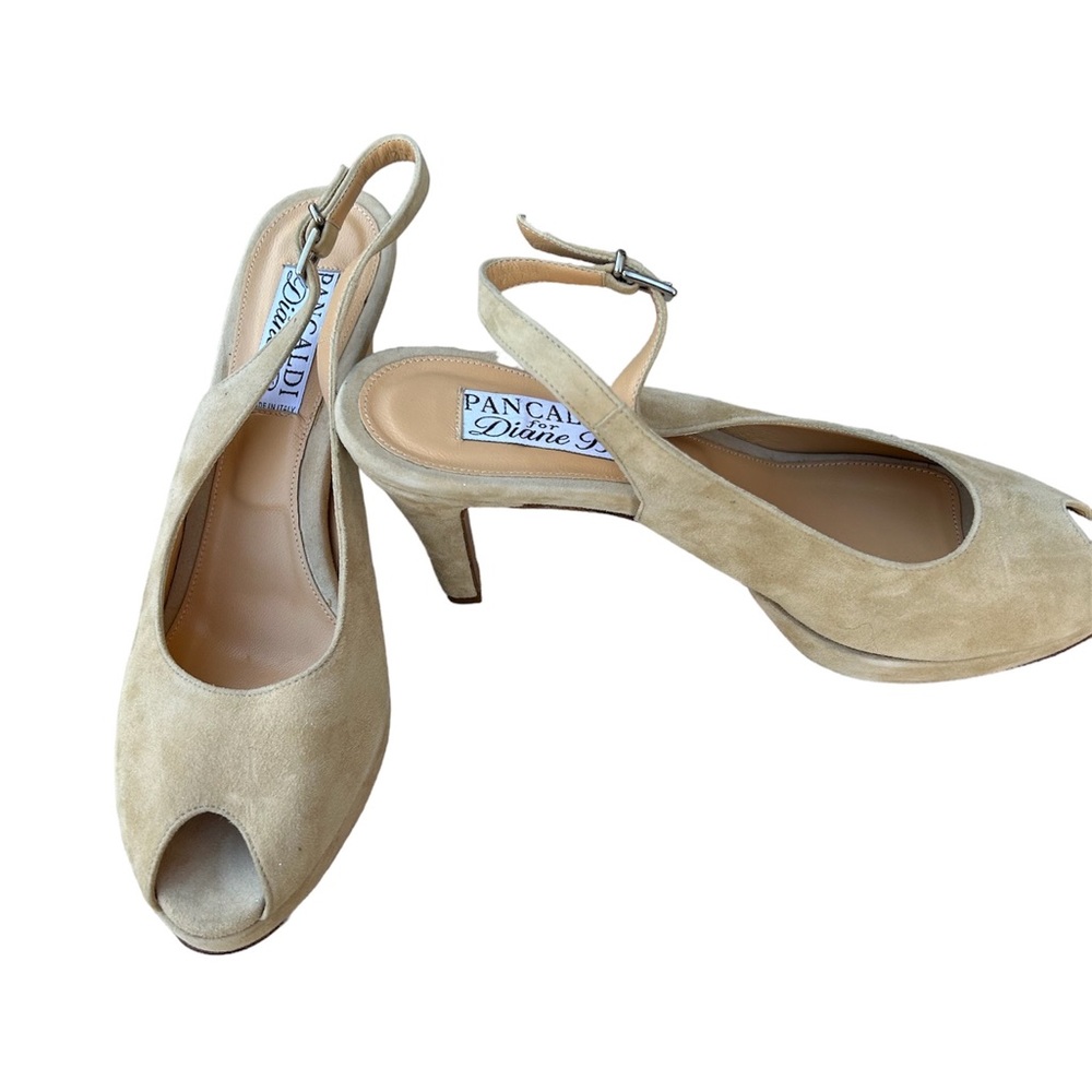 Pancaldi for Diane B. Suede Sling Back Size 9